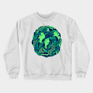 Ngreen Abstract Wave of Thoughts No 1 Crewneck Sweatshirt